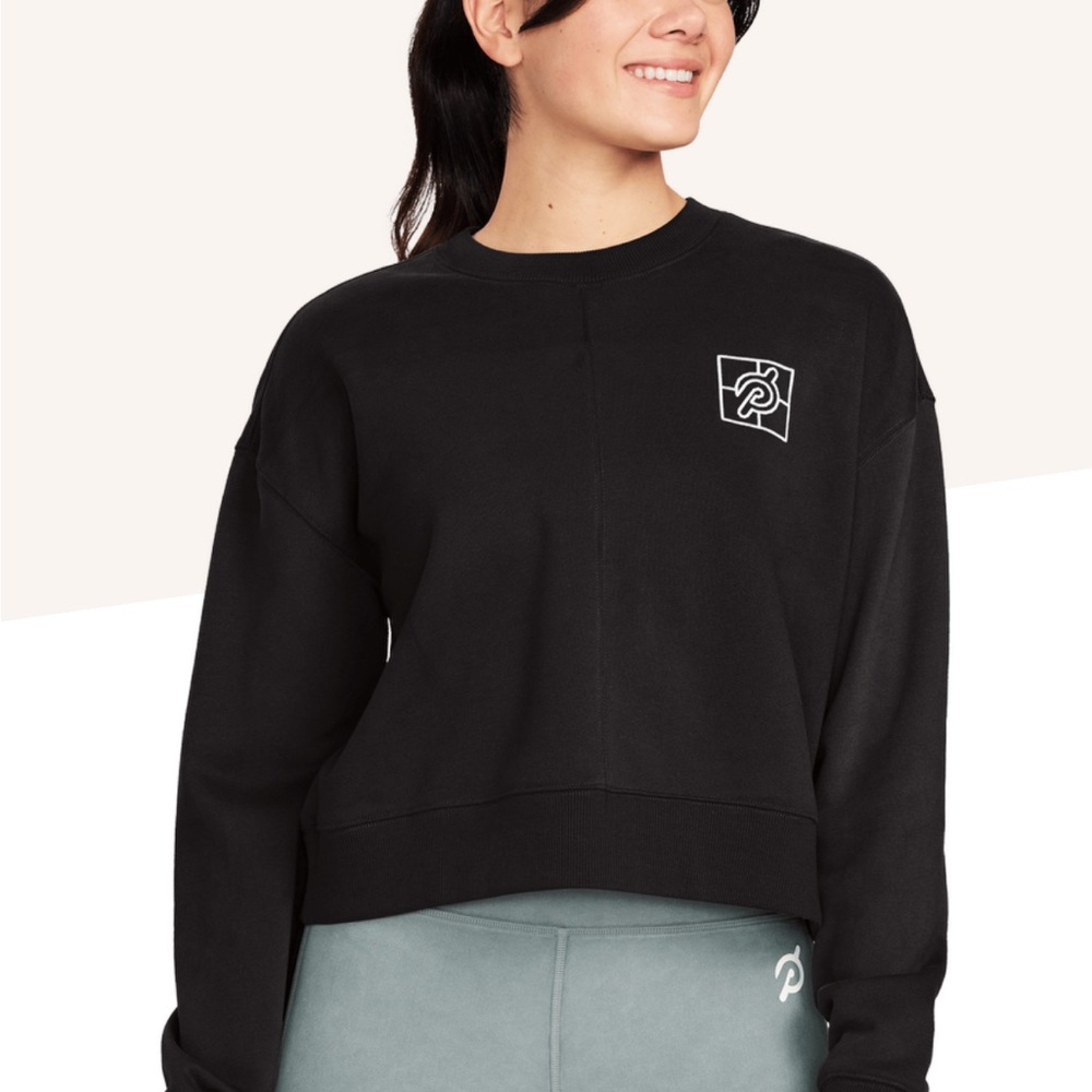NWT Peloton X lululemon Soft French Terry Crop Pullover